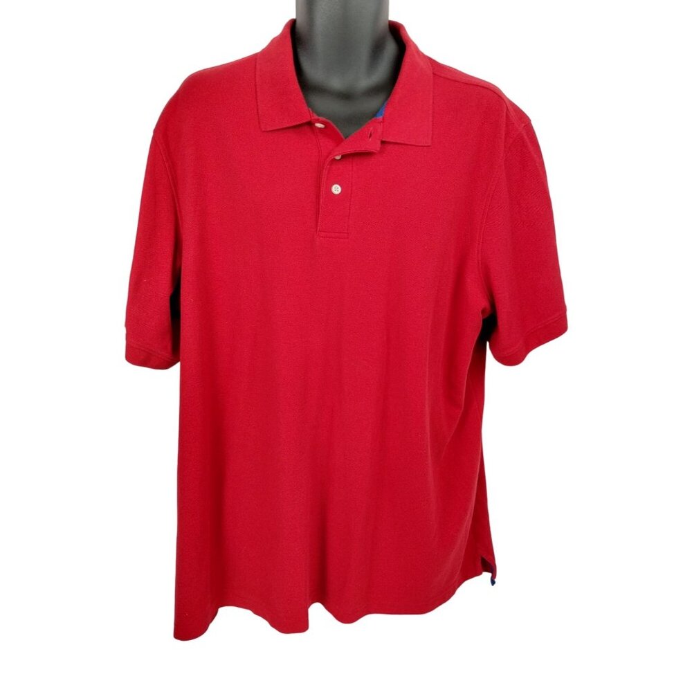 Croft and Barrow Mens XL Red Easy Care Polo Shirt